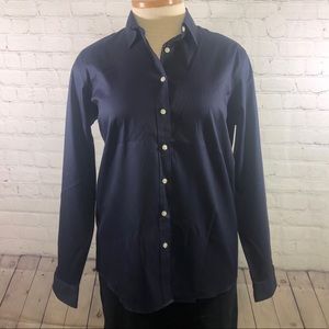 Land's End No Iron Pinpoint Oxford Size 18T